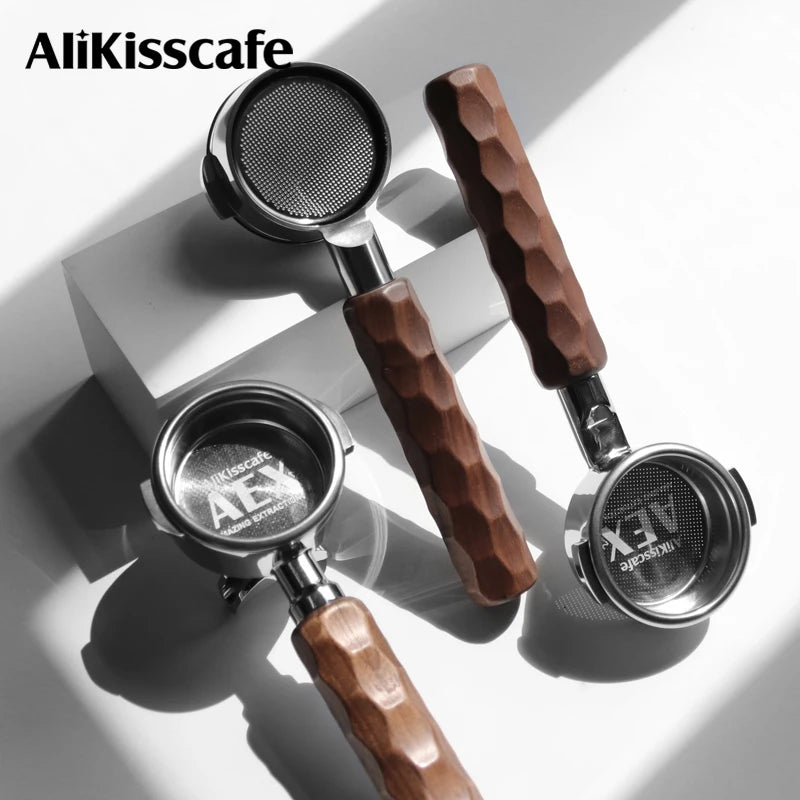 58MM Coffee Bottomless Portafilter Naked For E61 Gaggia Hibrew H10a Breville 920 Double Spout Espresso Accessories Barista Tools
