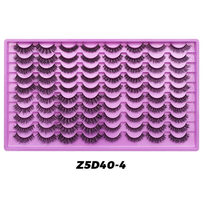 Blushimmer DINGSEN 40 pairs faux mink volume strip eyelashes kit with soft, natural-looking false eyelash extensions.