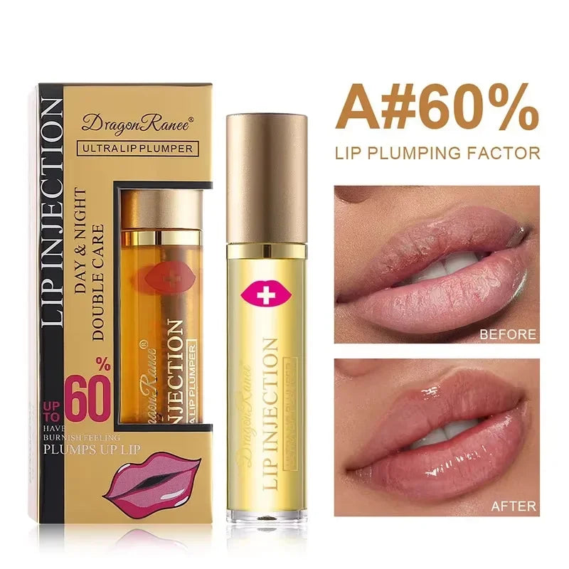 Blushimmer instant volumising lip plumper oil enhancer gloss with moisturizing and anti-wrinkle properties for sexy, full lips