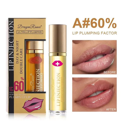 Blushimmer instant volumising lip plumper oil enhancer gloss with moisturizing and anti-wrinkle properties for sexy, full lips