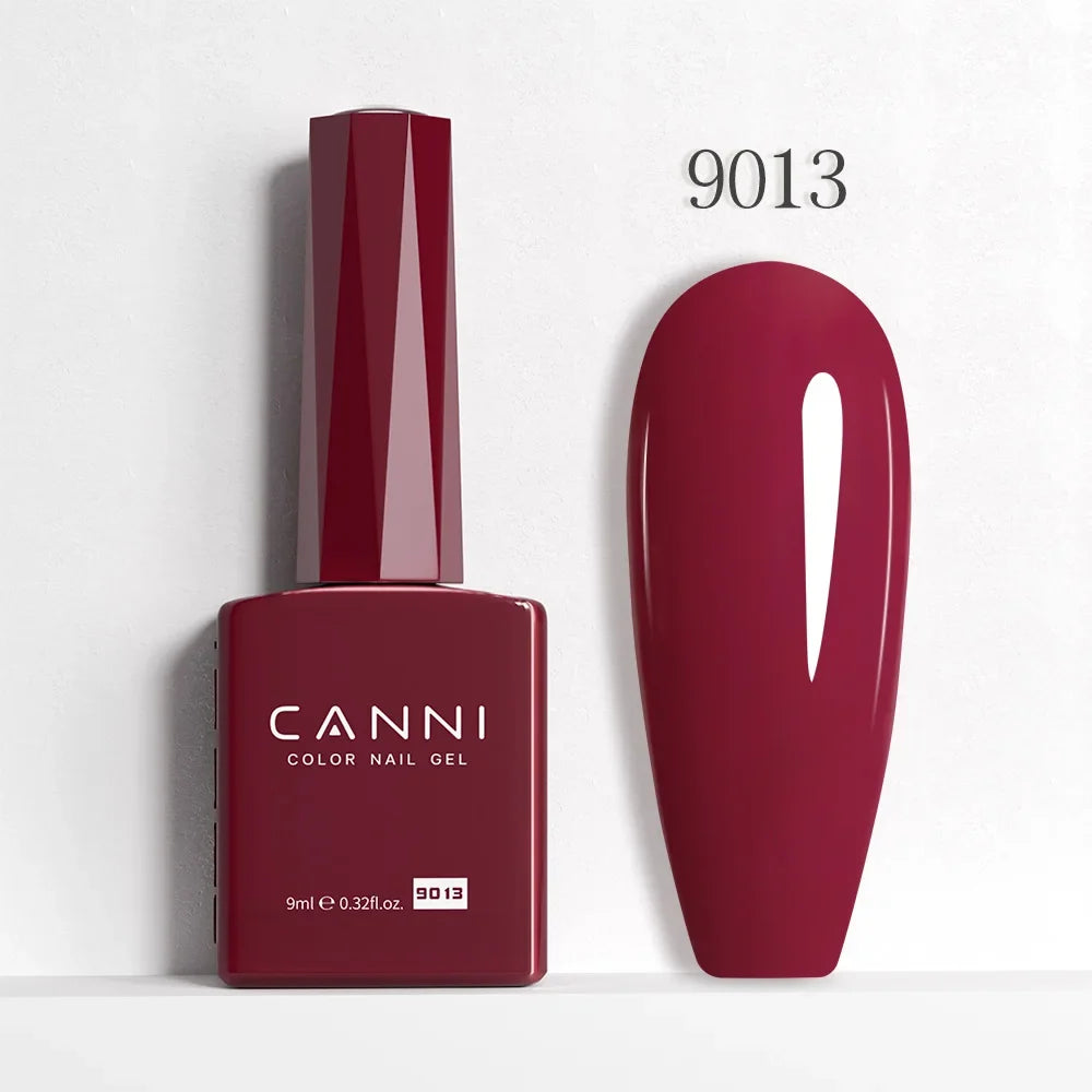 Blushimmer CANNI Hema Free Nail Gel Polish Fall Color Collection with semi-permanent jelly nude and red shades, long wear top coat.