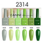 Blushimmer CANNI HEMA FREE nail gel polish set with six 9ml bottles featuring vibrant semi-permanent colors for UV and LED gel nails.