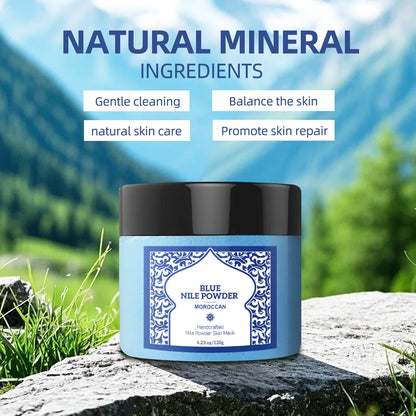 15-Min Mineral Skin Reset Mask 120g - Moroccan Lathering Powder for Face & Body, Deep Cleanse & Perilla Leaf Nourishment.