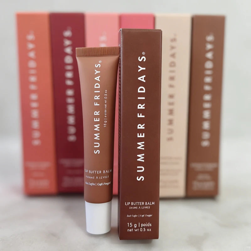 NEW Summer Fridays Mini Lip Gloss Set Vanilla Beige Lip Balm Long Lasting Moisturizing Smooth Soft Tube Makeup Lip Care Suit