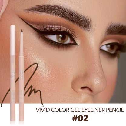 Eyeliner Shadow Stick — Twist-Up Sharpener, Long-Wear Waterproof Smudge-Proof, Precise Matte Line & Blendable, Xmas & Winter