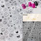 Colorful Cat's Eye 5D gradient European love heart gem nail art stickers by Blushimmer, featuring geometric wing designs for manicures.