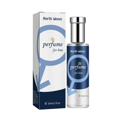 Blushimmer men's pheromone cologne bottle with sleek design, long-lasting scent to enhance charisma and confidence in dating.