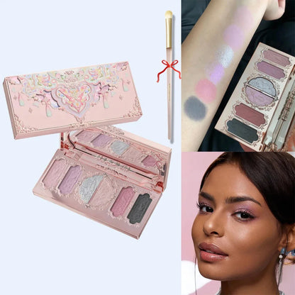 Flower Knows Swan Ballet 6-Color Eyeshadow Palette