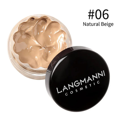 Blushimmer full coverage liquid concealer and waterproof foundation makeup base for dark circles, acne, and a natural matte finish.