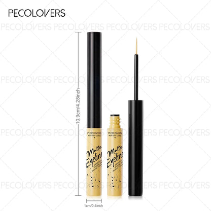Black Eyeliner Pen by Blushimmer featuring a quick-dry, waterproof, sweat-resistant, break-resistant tip for precise application.