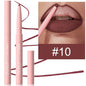 Blushimmer tapered nude brown lip liner pencil with long-lasting, waterproof, matte, creamy, plumping formula for natural lip definition