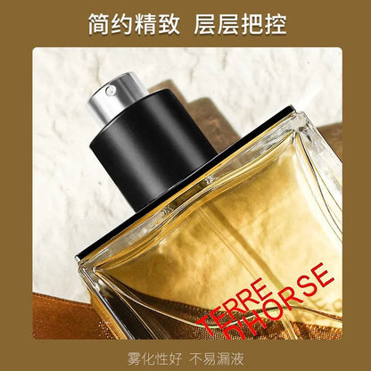 Blushimmer men's 50ml cologne perfume with fresh, spicy, woody, and earthy notes, ideal for long-lasting daily wear.