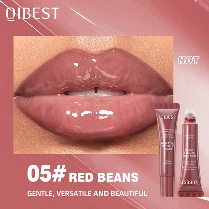 Blushimmer nude brown lip gloss in soft tube, moisturizing lip oil with a tinted, full lips appearance, 12g makeup product.