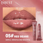 Blushimmer nude brown lip gloss in soft tube, moisturizing lip oil with a tinted, full lips appearance, 12g makeup product.