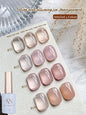 Blushimmer MIANEL 12ml Japanese style fairy gel nail polish in white pink nude and ice clear shades for summer nails.