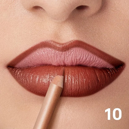 Blushimmer matte nude lip liner pencil with waterproof, smudge-proof formula, featuring a smooth, creamy texture for precise lips.