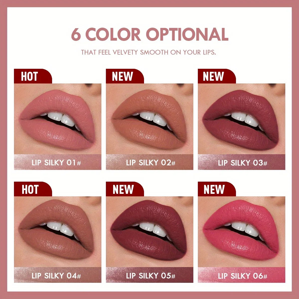 Blushimmer waterproof matte lipstick pencil with long-lasting nude lip stain and non-stick cup design for natural makeup look.