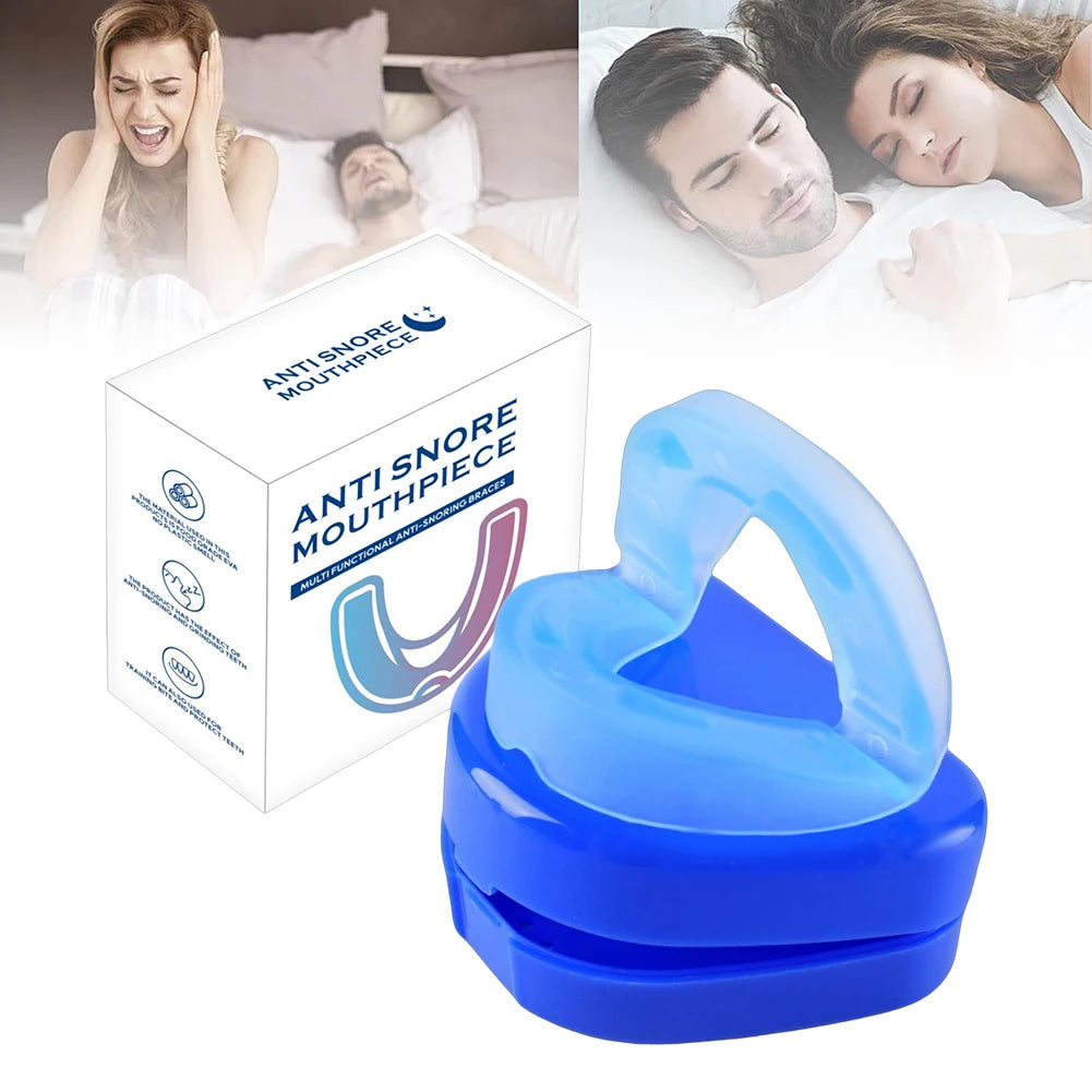 Effective Anti-Snoring Mouthpiece For Stops Snoring Mouth Guard Soft Comfortable Sleeping Aid For Improve Sleeping Quality Use