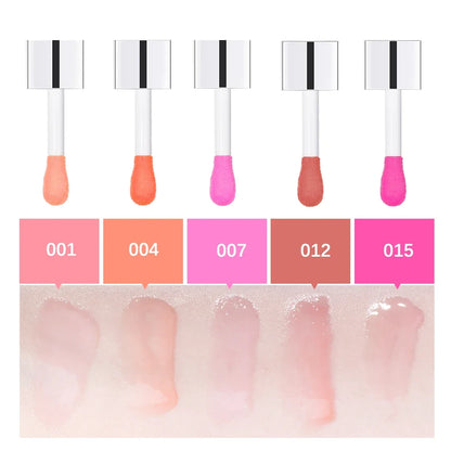Crystal Jelly Moisturizing Lip Oil Plumping Lip Gloss Makeup Sexy Plump Lip Glow Oil Tinted Lip Plumper