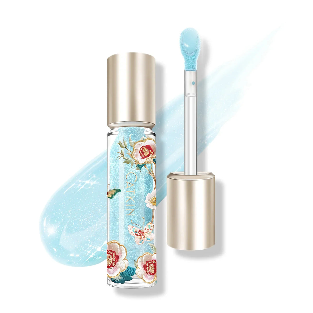 Blushimmer CATKIN Lip Essence lipstick and lip gloss with mirror Water Gloss, moisturizing lip lotion in 3.5g container