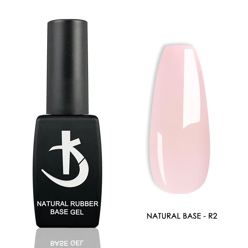 Blushimmer Milky White Rubber Base Gel Polish for gel nails, featuring a nude pink semi-permanent gel varnish with UV and LED compatibility.