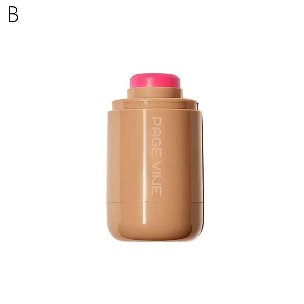 Blushimmer PAGE VINE Pocket Blush Stick in natural rouge for lips and cheeks, featuring hydrating cream formula and easy-to-apply color.