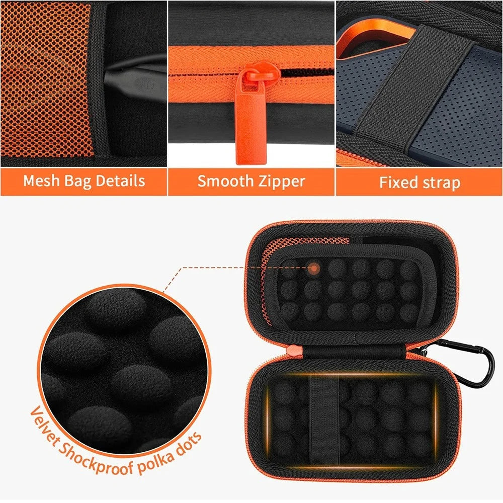 Hard Storage Box Portable Anti-Scratch Hard Drive Storage Holder Protective Cover Universal External SSD 1TB/2TB/4TB Storage Bag
