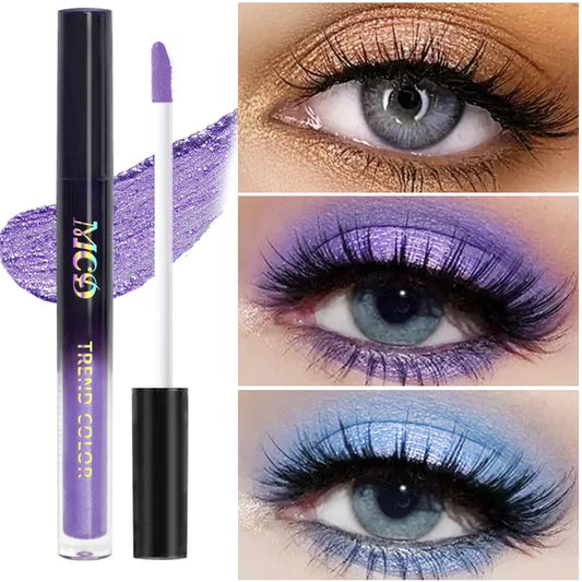 Blushimmer 13-shade waterproof liquid eyeshadow palette with high shine, long-lasting, and smudge-proof glitter makeup set.