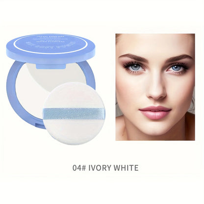 Blushimmer silky pressed powder makeup with oil control, matte finish, full coverage, lightweight setting powder, natural look