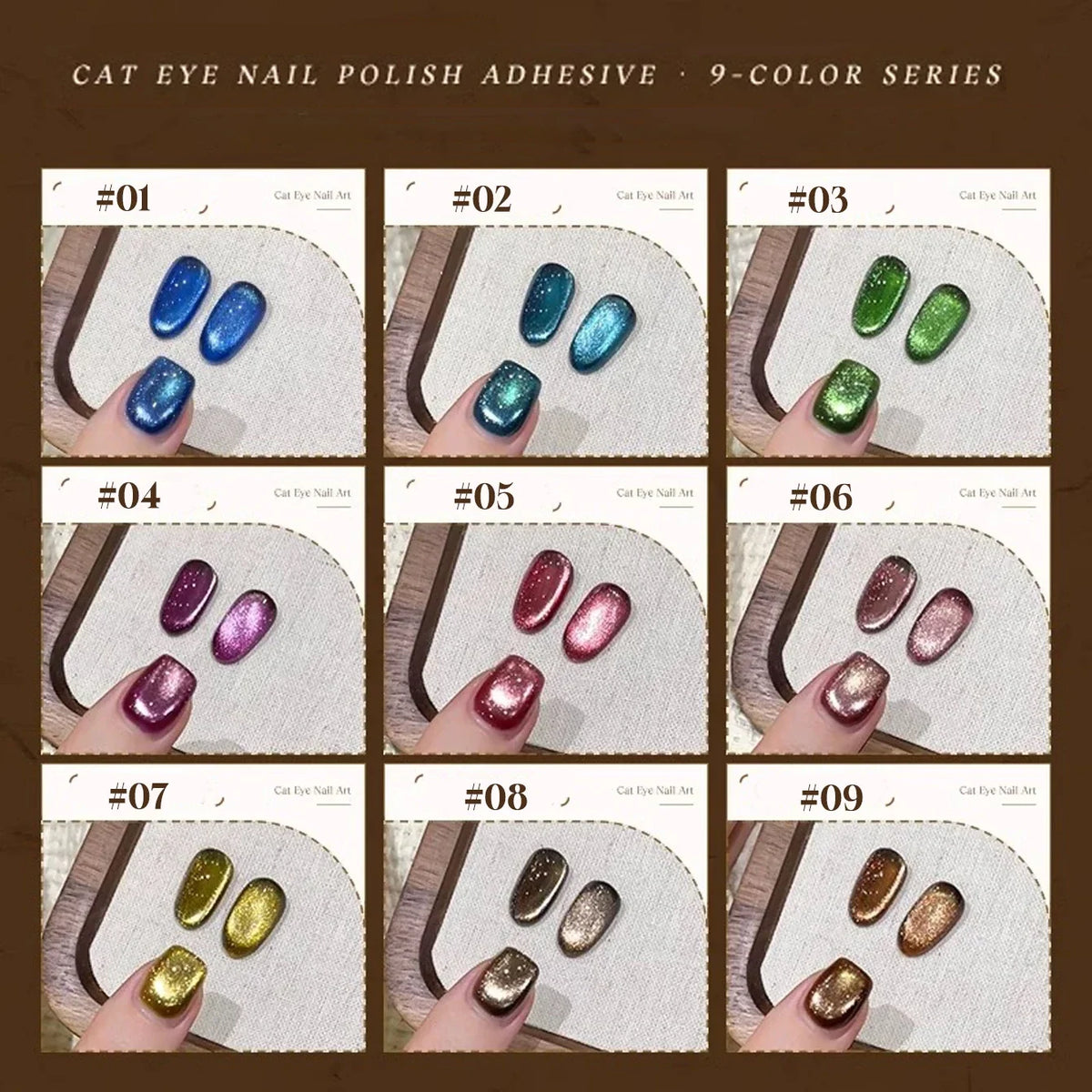 Blushimmer Mianel 12ml Emperor Green Cat Eye Gel Nail Polish with whitening effect, suitable for salons and nail supplies, green nails.