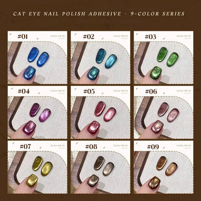 Blushimmer Mianel 12ml Emperor Green Cat Eye Gel Nail Polish with whitening effect, suitable for salons and nail supplies, green nails.
