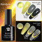 Blushimmer 5ML gold silver metallic gel polish with chrome mirror finish, ideal for UV LED semi-permanent nail art and French manicure.