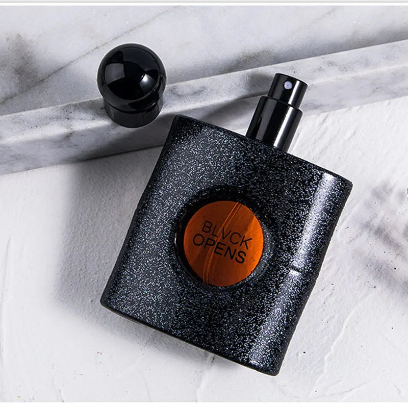 Blushimmer 90ml Eau De Parfum vaporizer with sandalwood scent in a clear spray bottle, natural fragrance for lasting aroma.