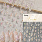 Blushimmer Jelly Butterfly 5D nail art sticker with rhinestone crystals and shiny insect design for DIY manicure decoration