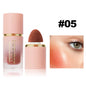 Blushimmer 6-color matte liquid blush with sponge applicator, waterproof, easy to apply, long-lasting blush for a natural glow.