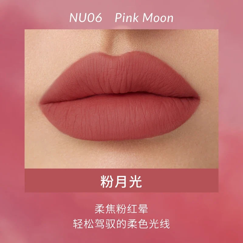 Blushimmer Kaleidos Lipstick Lip Cream in matte velvet nude, waterproof long-lasting lip stain with smooth, creamy texture.