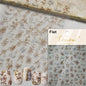Shiny jelly butterfly 5D nail art sticker with rhinestones and crystal accents for DIY manicure decoration.