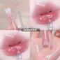 Blushimmer Lip Oil Uuny transparent water gloss with honey, moisturizing lip glaze in a mirror-topped glass container, ideal for students.