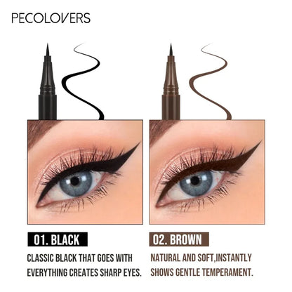 Blushimmer 5-piece set of waterproof liquid eyeliner pens with ultra-fine tips for precise, long-lasting black eye makeup application.