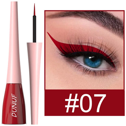 Blushimmer matte dark green waterproof liquid eyeliner pencil with ultra-thin tip and quick-dry, long-lasting eye makeup.