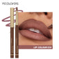 Matte 6-colors Lip Liner Pencil Bevel Design Nib Lip Contour Lipstick Nude Brown Lipstick Pencil Natural Lasting Lipliner Makeup