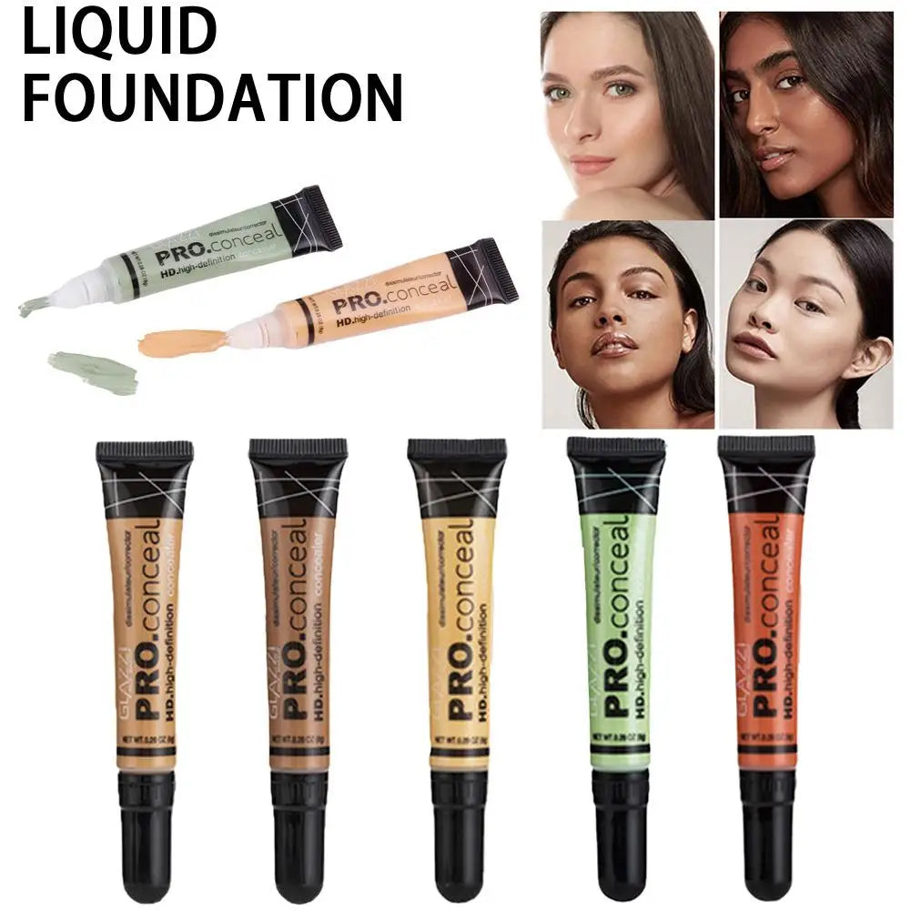 Blushimmer matte nude liquid foundation with concealer and oil control, full coverage facial makeup for a brightened look.
