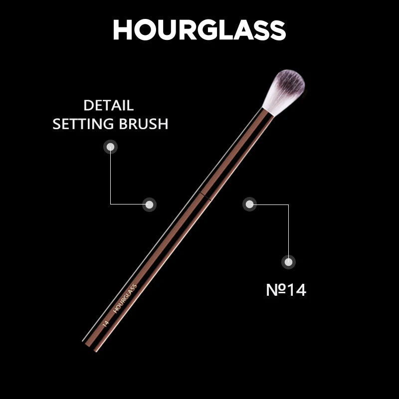 Hourglass Makeup Brush- No.14 Detail Setting Brush Soft and Skin-friendly Fiber Hair Fashion Design Single Eye Brush