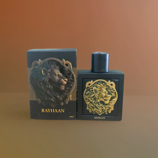 Blushimmer Rayhha-Lion De Parfum bottle, 100ml, elegant fragrance for women and men, suitable for Halloween and Christmas gifts.