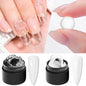 Blushimmer 2/3pcs clear non-stick gel nail extension set with UV/LED gel for 3D shaping, sculpting, and carving in a manicure kit.