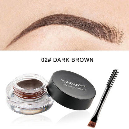 Blushimmer Handaiyan 12-color waterproof eyebrow cream and gel set with professional black eyebrow makeup tools and high brow tint