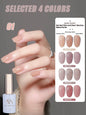 Blushimmer Mianel Japanese-style fairy gel nail polish in white pink nude and ice clear shades, perfect for summer pink nails.