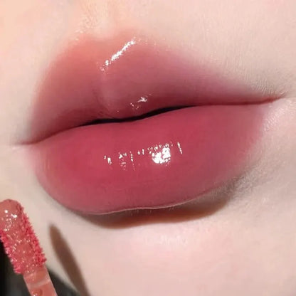Blushimmer HERORANGE HR567 transparent ice velvet matte lipstick and lip gloss with vibrant orange pigment, ideal for affordable makeup.