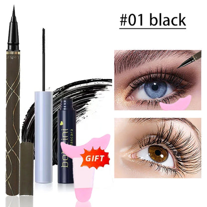 Silk Fiber Curling Mascara - Waterproof Lengthening & Volumizing