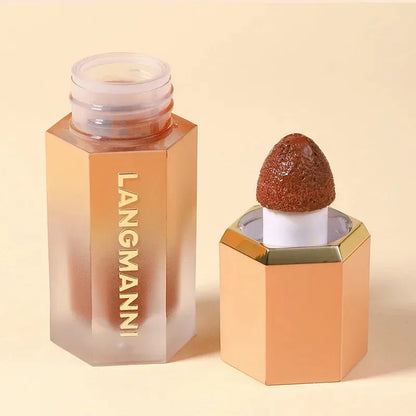 Blushimmer liquid contour stick with natural matte highlighters and nose shadow cream for face contouring and makeup enhancement.